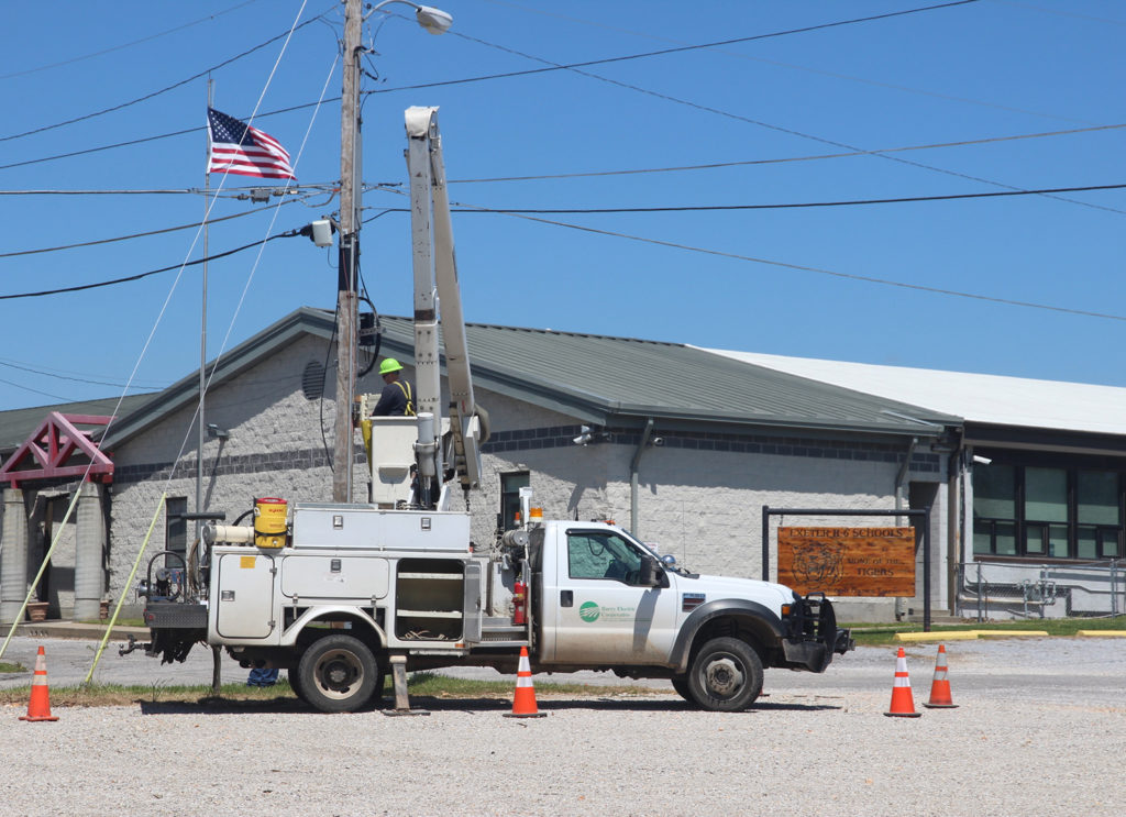 Barry Electric Cooperative installed free Wi-Fi hotspot at three high school parking lots. The co-op’s broadband subsidiary is also working with a local community agency to provide discounted internet rates to low-income families. (Photo Courtesy: Barry Electric)